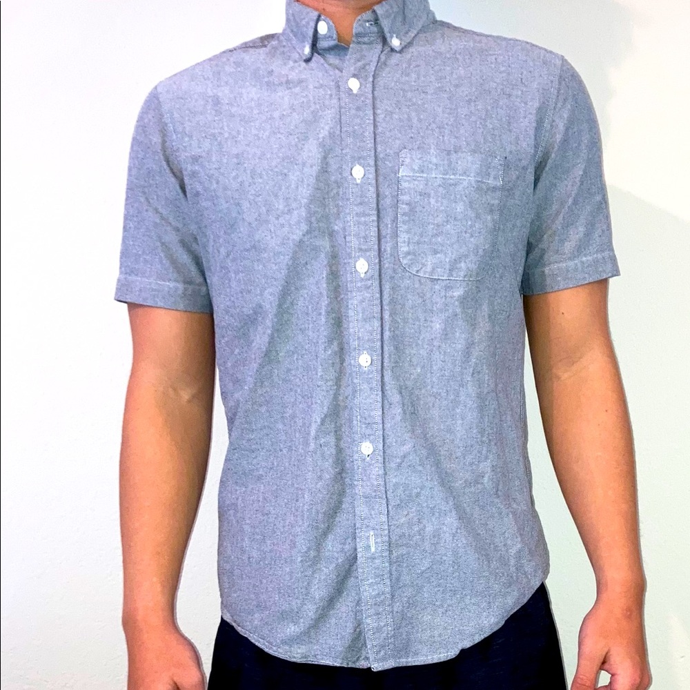Grey Collared Button Down
